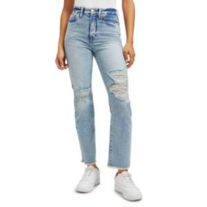 NWT Good American Good Boy High Waist Boyfriend Jeans in Indigo117, Size 2/26